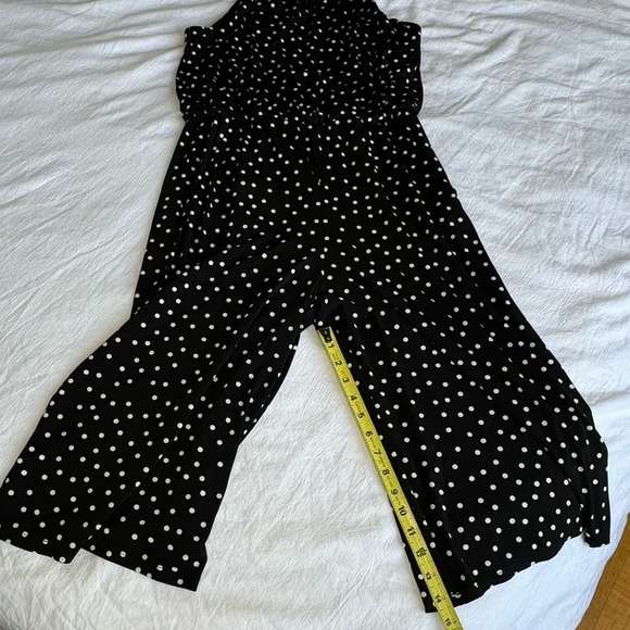 London Times Polka Dot Jumpsuit romper excellent condition size 12 comfortable - Picture 10 of 13